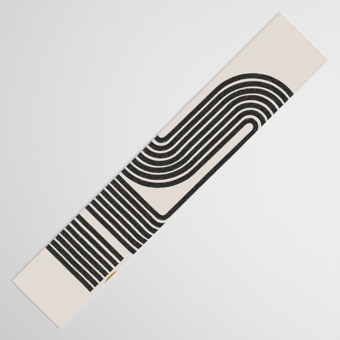 Mid Century Modern Line Table Runner Gallery Image 3