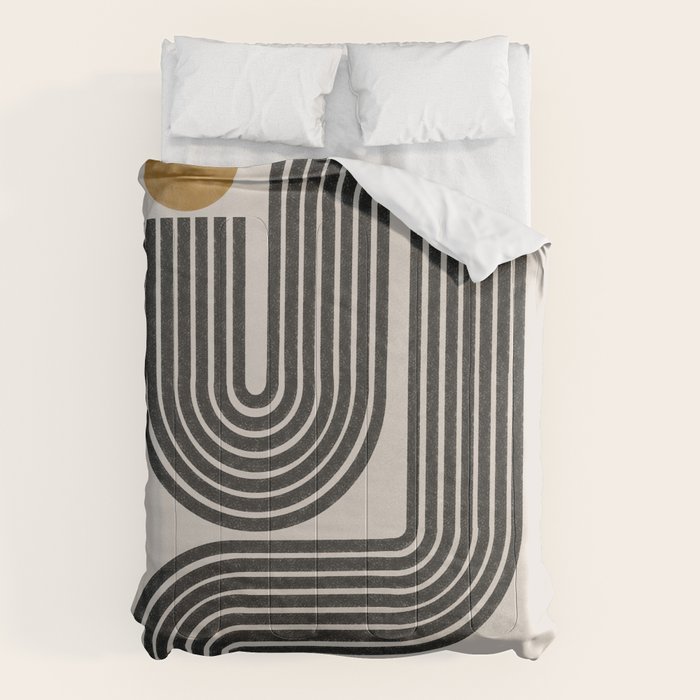Mid Century Modern Line Comforter Gallery Image 1