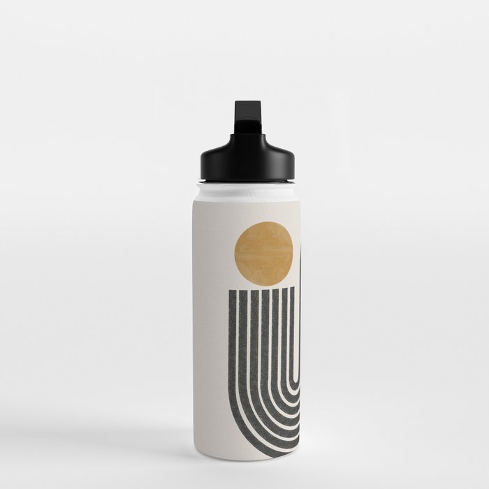 Mid Century Modern Line Water Bottle Gallery Image 3