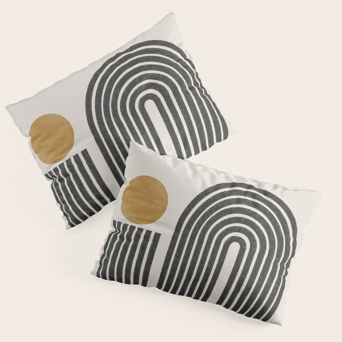 Mid Century Modern Line Pillow Sham Gallery Image 3