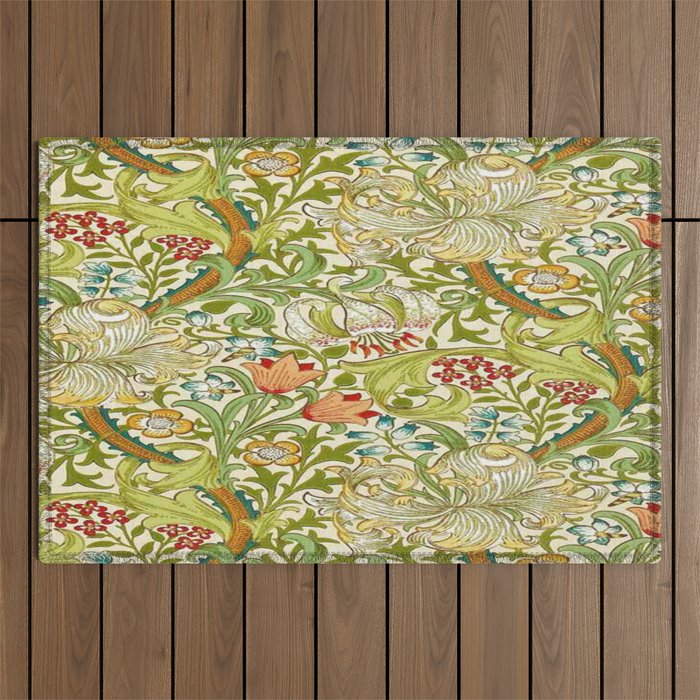 William Morris honeysucklea Outdoor Rug Gallery Image 1