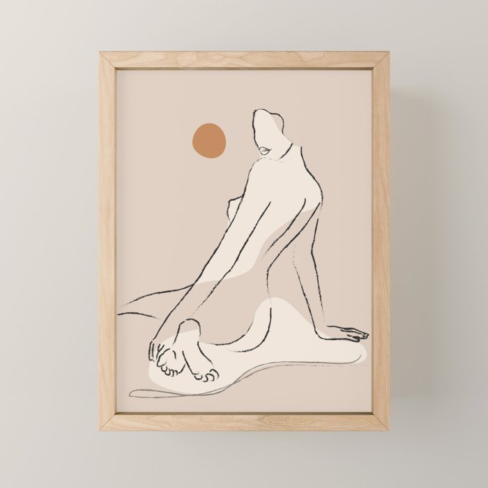 Nude 2 Mini Art Print Gallery Image 1