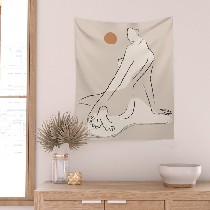 Nude 2 Wall Tapestry Gallery Image 2