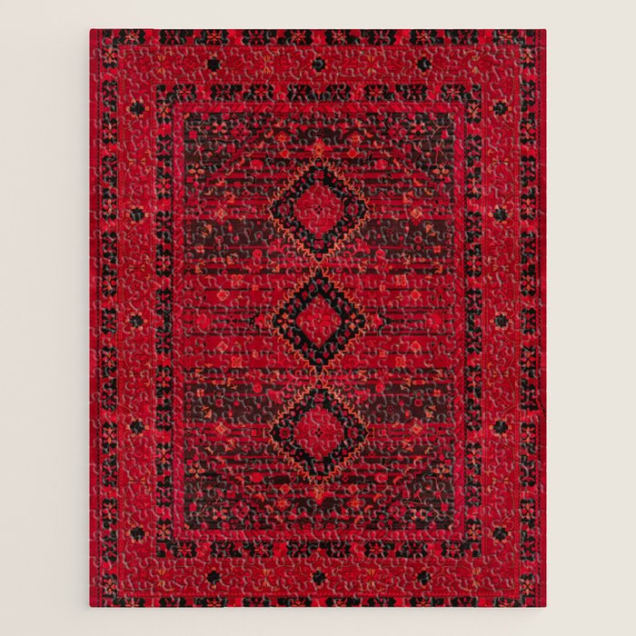 Scarlet Elegance: Oriental Moroccan & Ottoman Artistry Jigsaw Puzzle Gallery Image 1