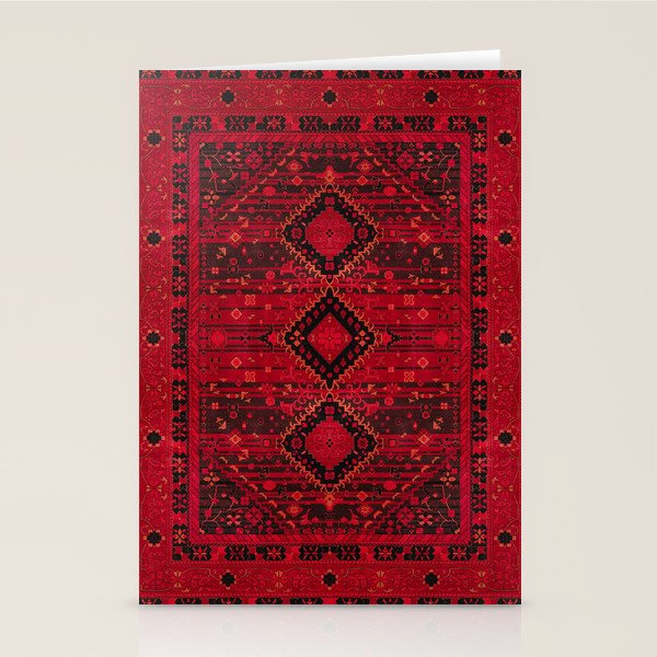 Scarlet Elegance: Oriental Moroccan & Ottoman Artistry Stationery Card Gallery Image 1