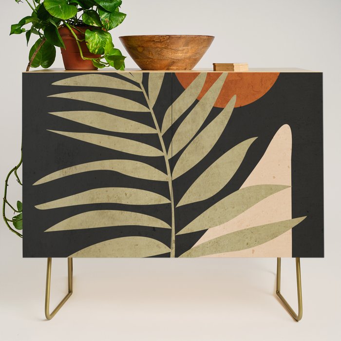 Tropical Leaf- Abstract Art 9/1 Credenza Gallery Image 1