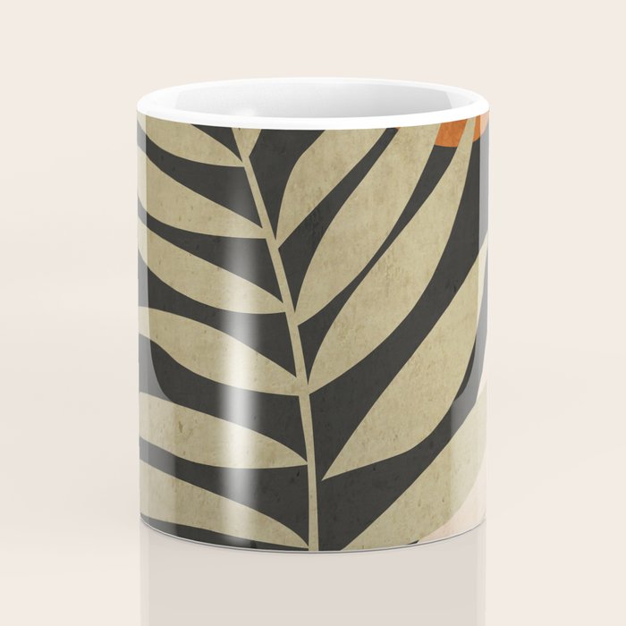 Tropical Leaf- Abstract Art 9/1 Coffee Mug Gallery Image 4