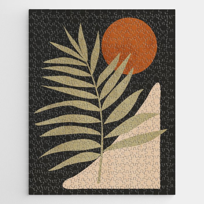 Tropical Leaf- Abstract Art 9/1 Jigsaw Puzzle Gallery Image 1