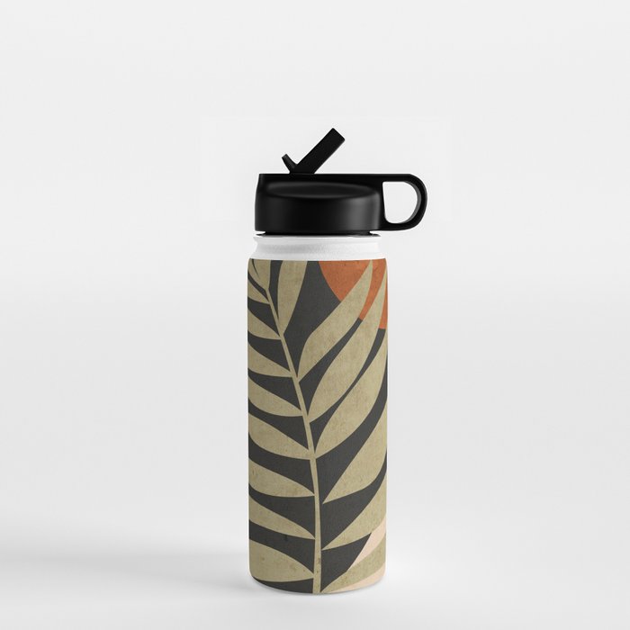 Tropical Leaf- Abstract Art 9/1 Water Bottle Gallery Image 1