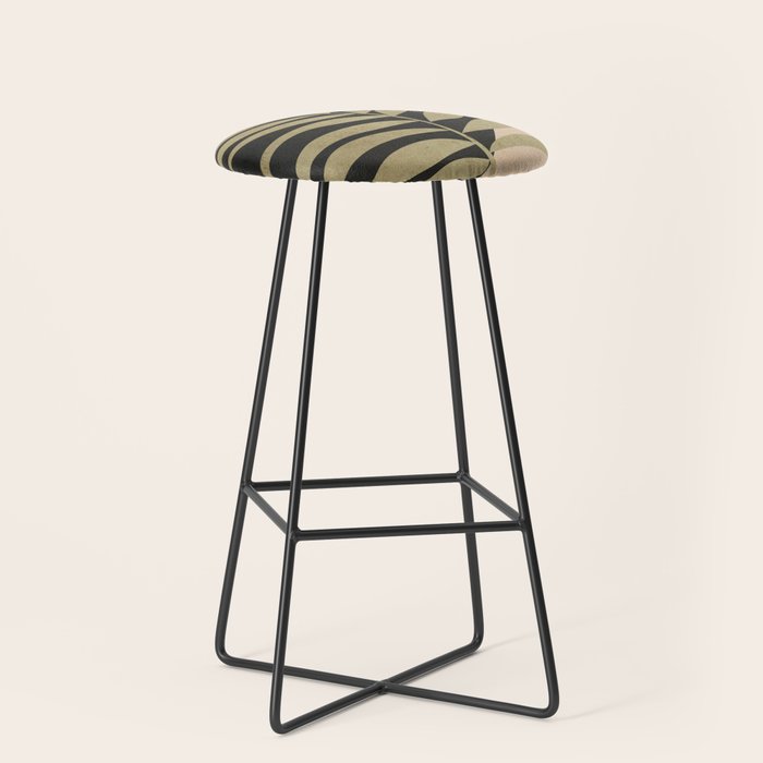 Tropical Leaf- Abstract Art 9/1 Stool Gallery Image 1