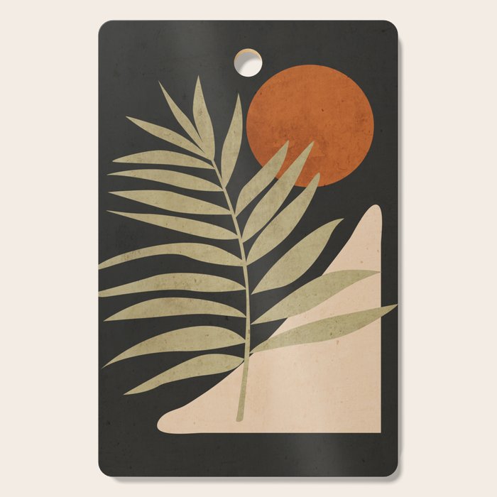 Tropical Leaf- Abstract Art 9/1 Cutting Board Gallery Image 1
