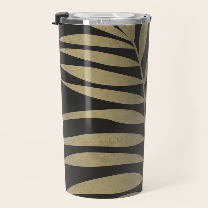 Tropical Leaf- Abstract Art 9/1 Travel Mug Gallery Image 3