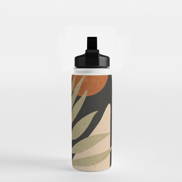 Tropical Leaf- Abstract Art 9/1 Water Bottle Gallery Image 2
