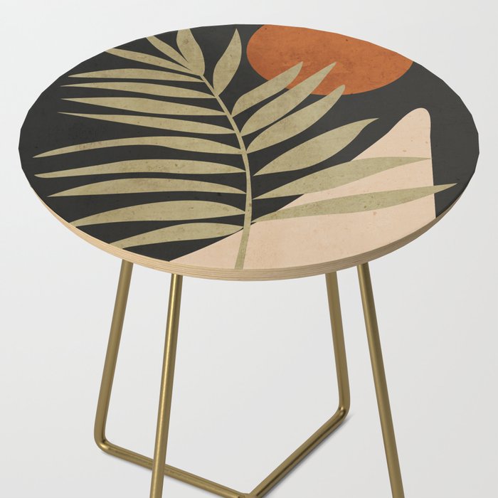 Tropical Leaf- Abstract Art 9/1 Side Table Gallery Image 2