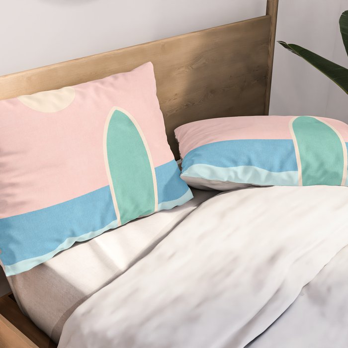 LANDSHAPES - Beach - day Pillow Sham Gallery Image 2