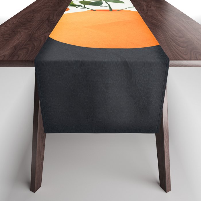  Orange Tree Branch in a Vase 02 Table Runner Gallery Image 1