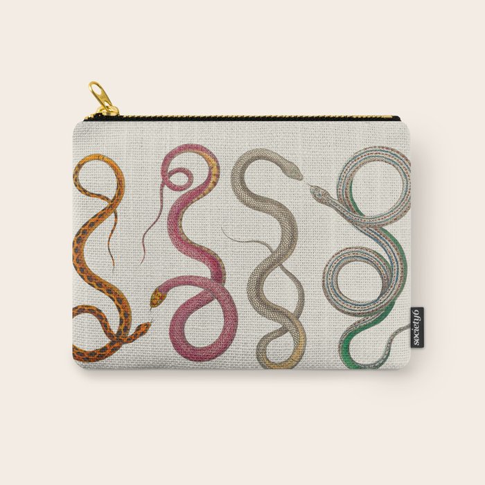 Albertus Seba Snakes Illustration Leopard Snake  Carry All Pouch Gallery Image 1