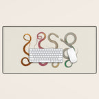 Albertus Seba Snakes Illustration Leopard Snake  Desk Mat Gallery Image 1