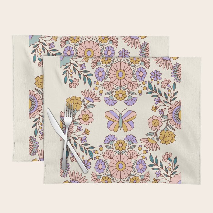 Butterfly Floral Garden  Placemat Gallery Image 1