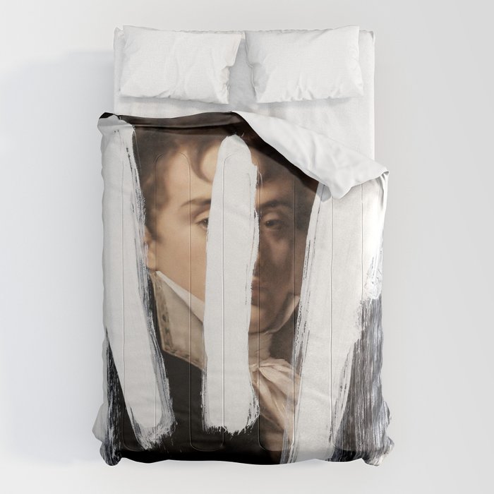 Brutalized Portrait of a Gentleman 2 Comforter Gallery Image 6
