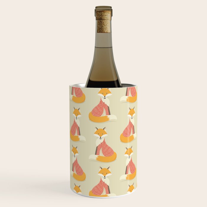 Whimsical Red Fox Wine Chiller Gallery Image 1