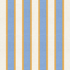Vintage Cabana Stripe Pastel Blue And Gold Retro Coastal Beach Vibe Coffee Mug Gallery Image 2