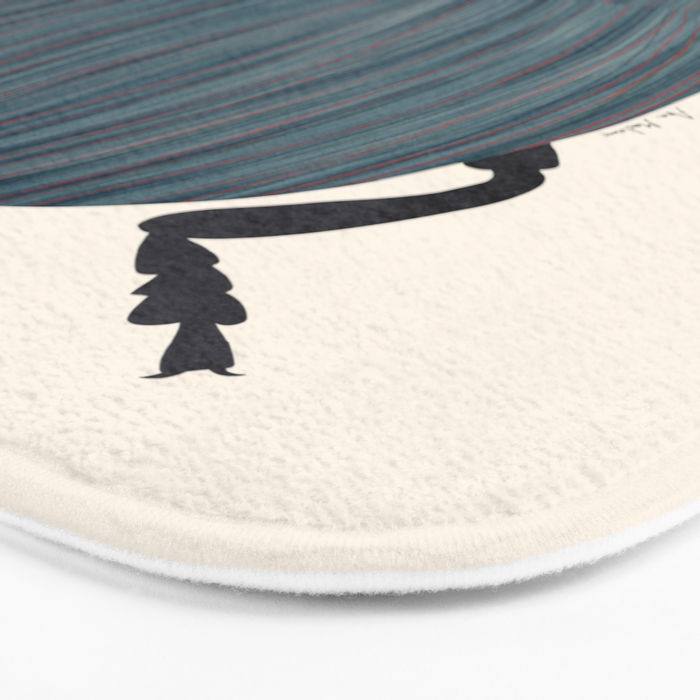 Blue and orange beetle Bath Mat Gallery Image 3