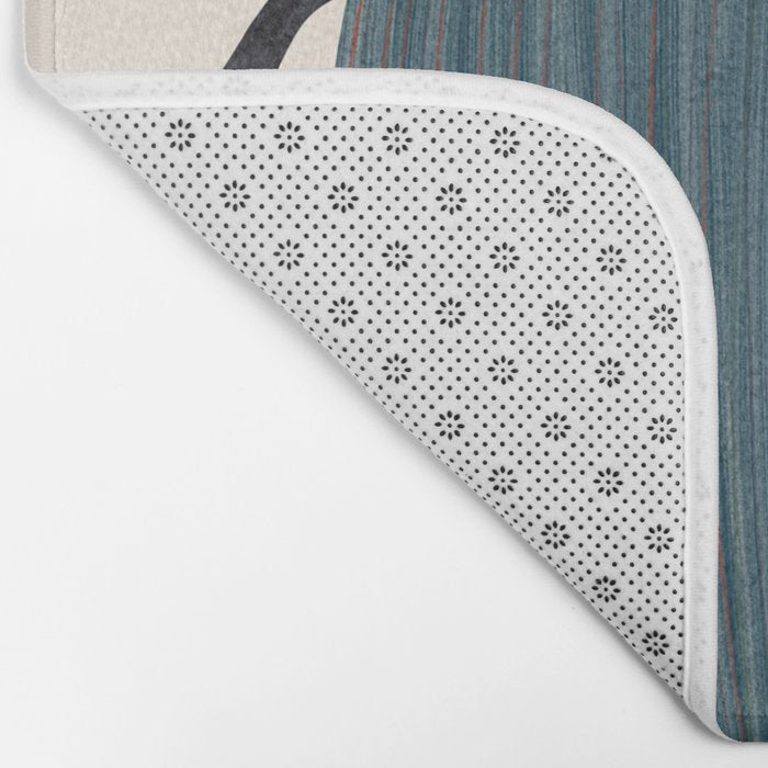 Blue and orange beetle Bath Mat Gallery Image 2