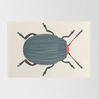 Blue and orange beetle Rug Gallery Image 2