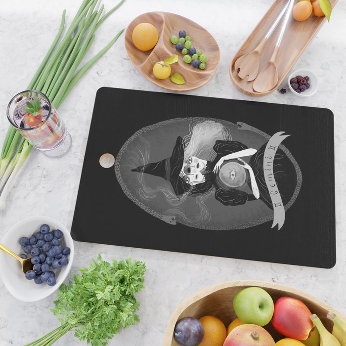 Gemini Witchy Zodiac Cutting Board Gallery Image 2