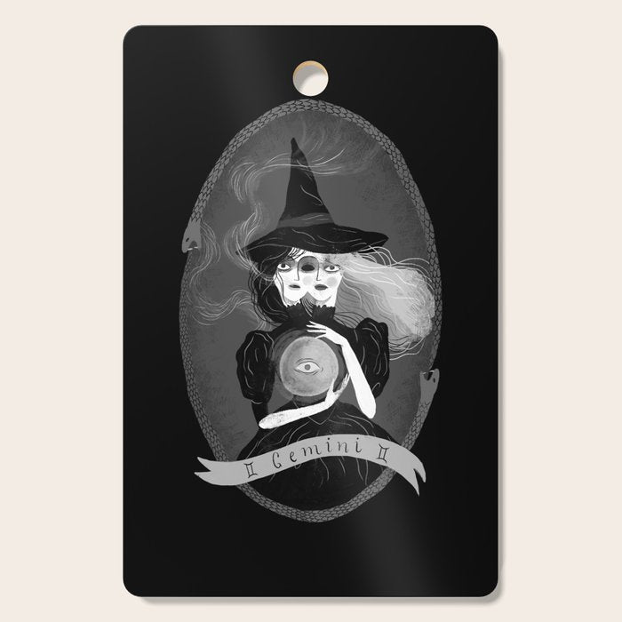 Gemini Witchy Zodiac Cutting Board Gallery Image 1