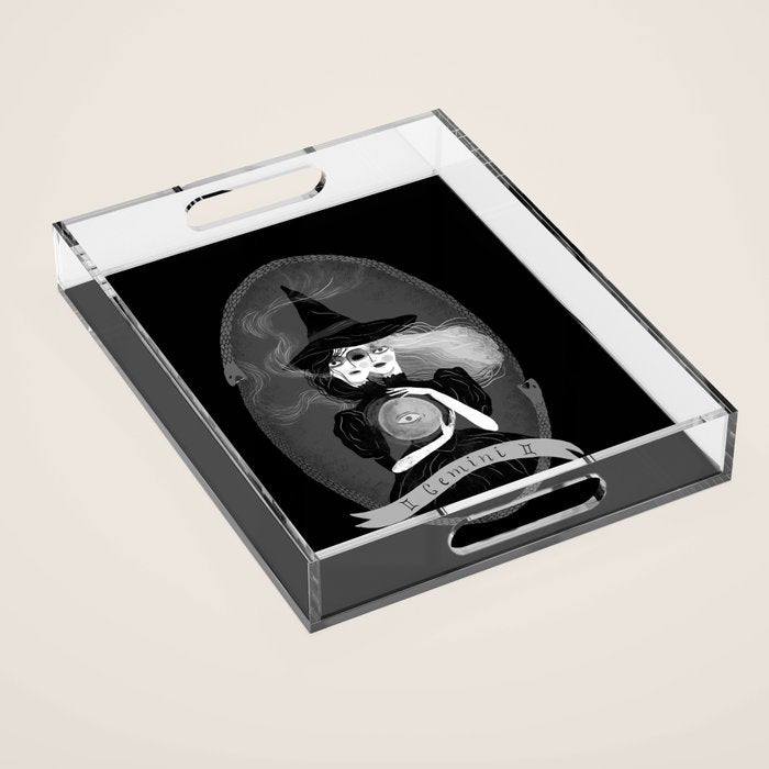 Gemini Witchy Zodiac Acrylic Tray Gallery Image 1