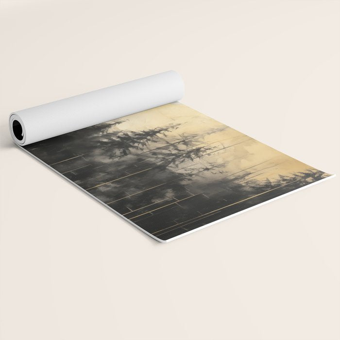 Pacific Northwest Golden Mountain Forest IV Yoga Mat Gallery Image 2