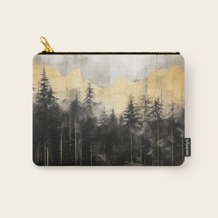 Pacific Northwest Golden Mountain Forest IV Carry All Pouch Gallery Image 1