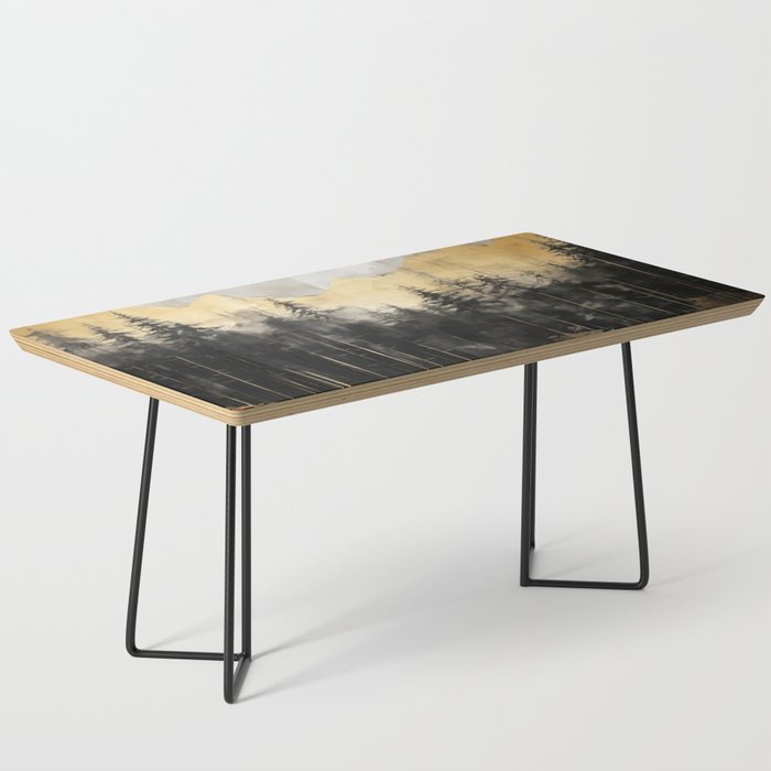 Pacific Northwest Golden Mountain Forest IV Coffee Table Gallery Image 1