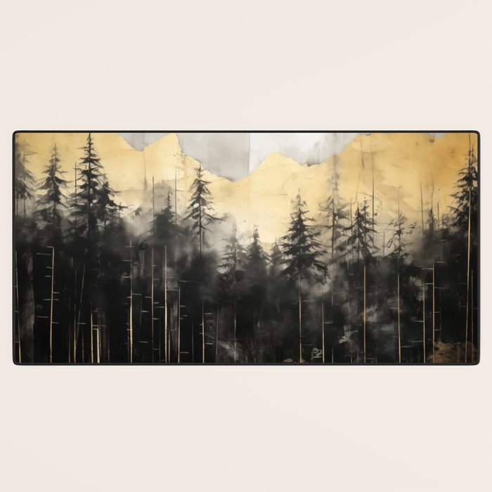 Pacific Northwest Golden Mountain Forest IV Desk Mat Gallery Image 3