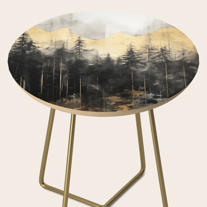 Pacific Northwest Golden Mountain Forest IV Side Table Gallery Image 2