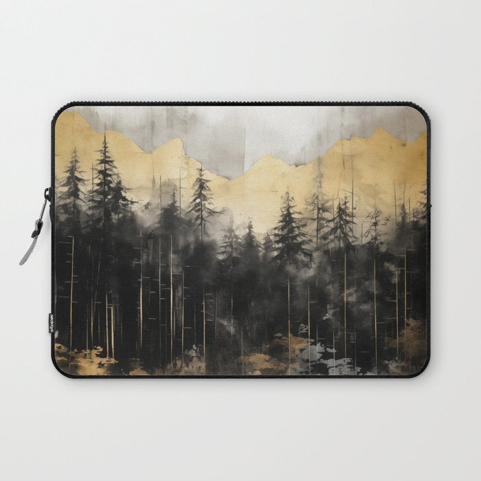 Pacific Northwest Golden Mountain Forest IV Laptop Sleeve Gallery Image 1