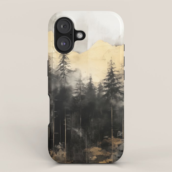 Pacific Northwest Golden Mountain Forest IV iPhone Case Gallery Image 1