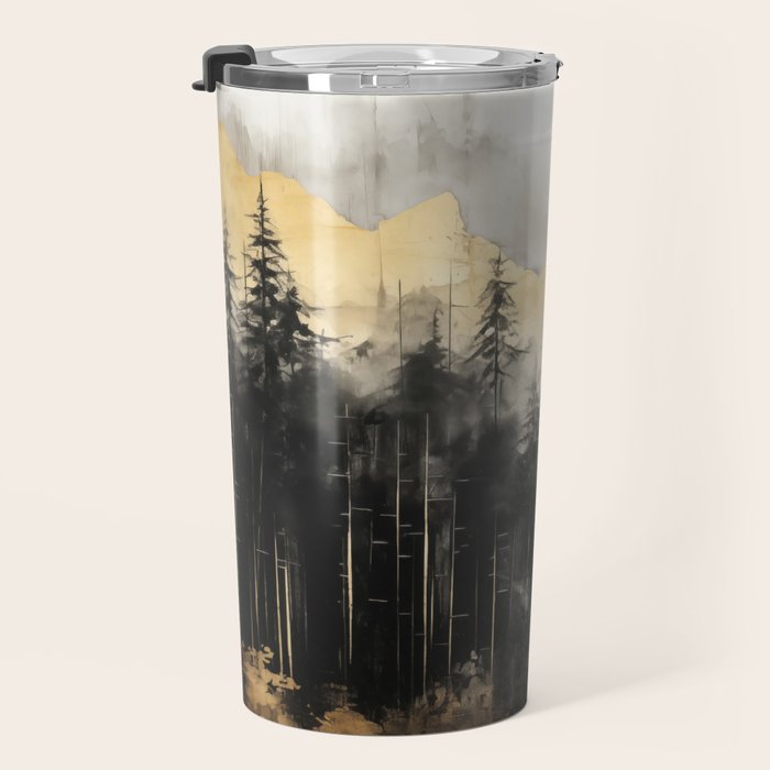 Pacific Northwest Golden Mountain Forest IV Travel Mug Gallery Image 3