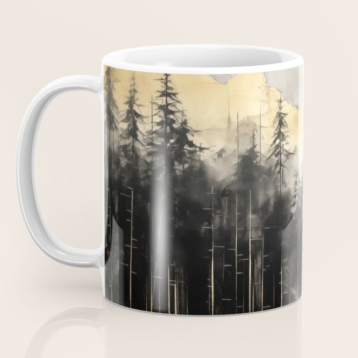 Pacific Northwest Golden Mountain Forest IV Coffee Mug Gallery Image 3
