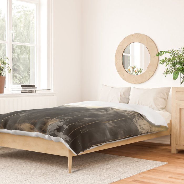 Pacific Northwest Golden Mountain Forest IV Duvet Cover Gallery Image 2