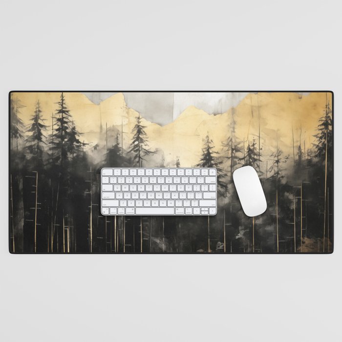 Pacific Northwest Golden Mountain Forest IV Desk Mat Gallery Image 1