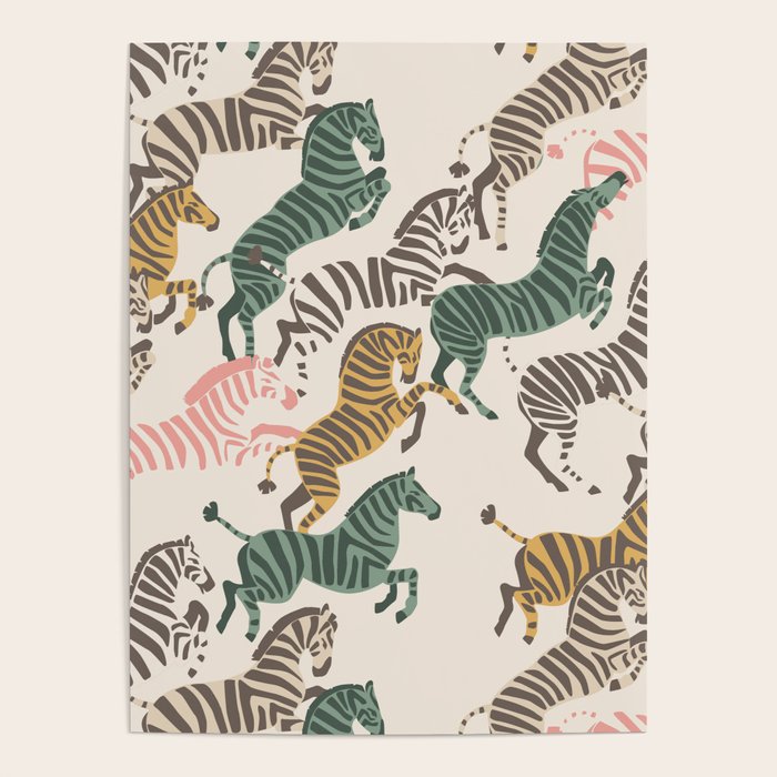 Zebra Stampede Poster Gallery Image 4