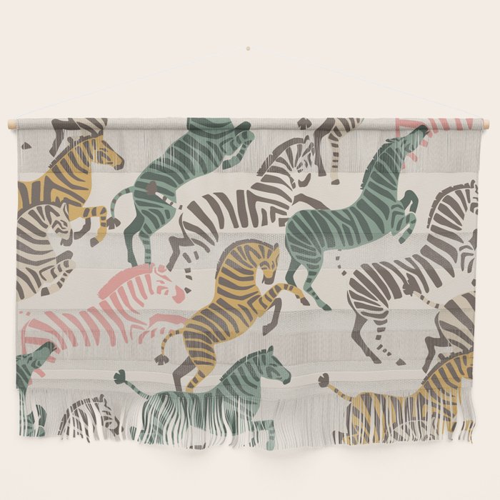 Zebra Stampede Wall Hanging Gallery Image 1