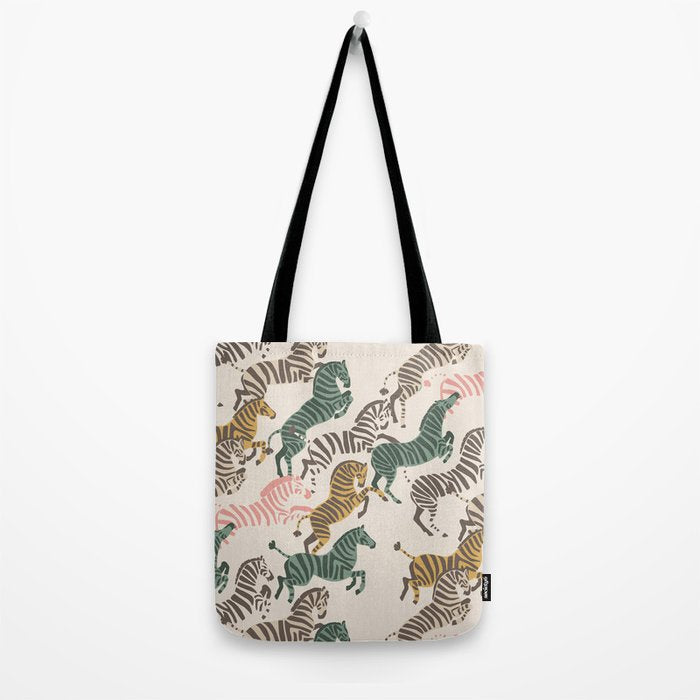 Zebra Stampede Tote Bag Gallery Image 2
