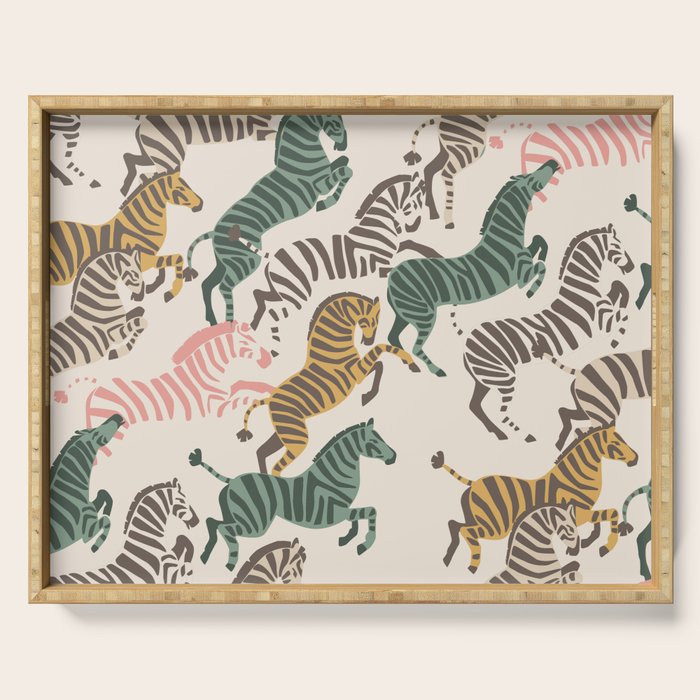 Zebra Stampede Serving Tray Gallery Image 1
