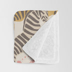 Zebra Stampede Throw Blanket Gallery Image 3