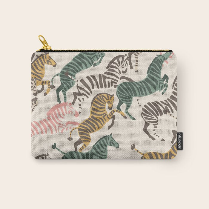 Zebra Stampede Carry All Pouch Gallery Image 1