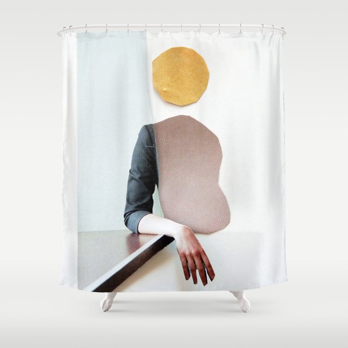 collage art / calmness Shower Curtain Gallery Image 1